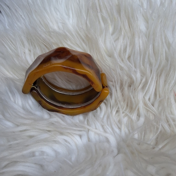 Vintage FALL‎ tones geometric stretch bracelet - Picture 5 of 14